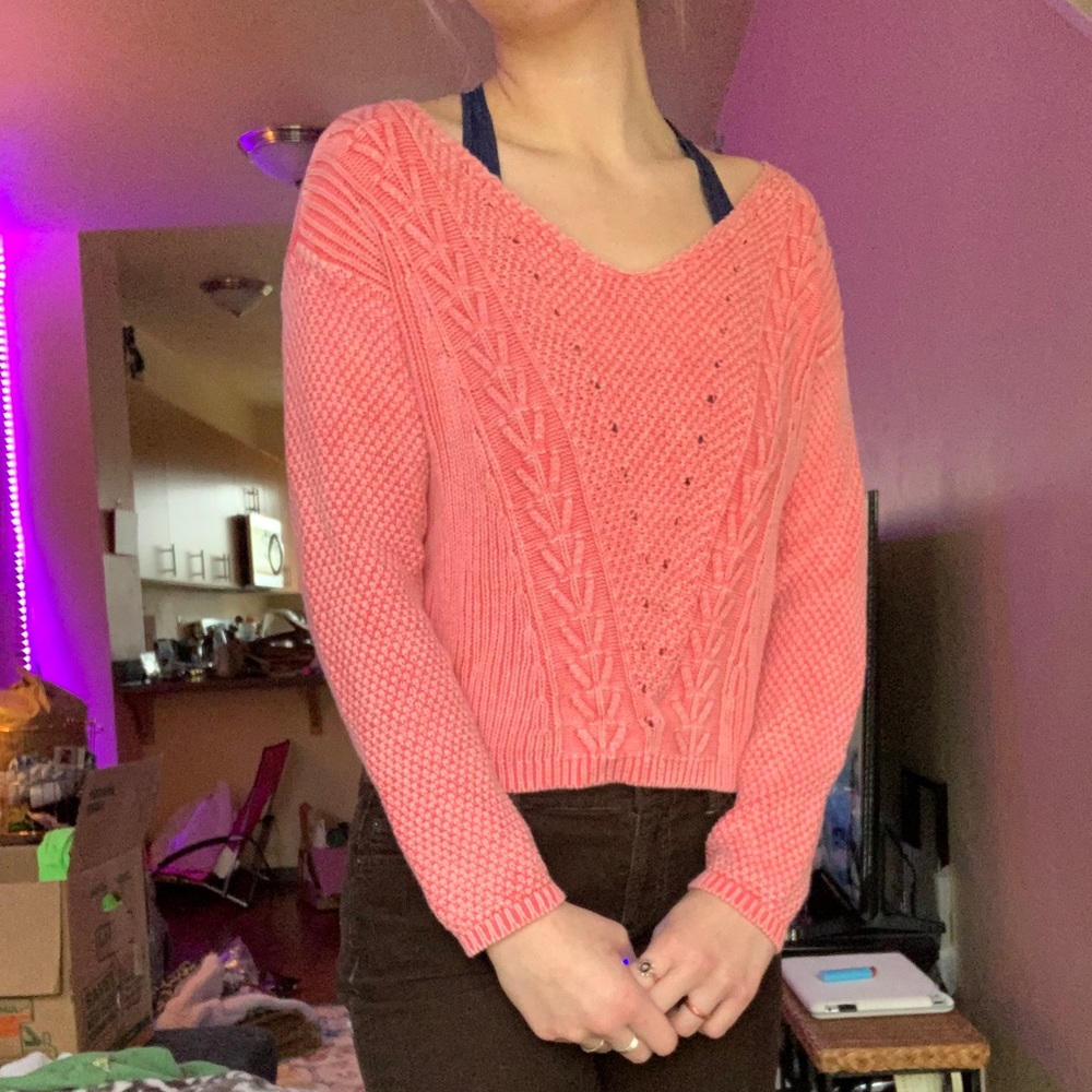 LA Hearts Knit Cropped Sweater
